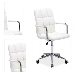 Kancelárska stolička Q-022 - biela 4