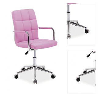 Kancelárska stolička Q-022 - ružová 3