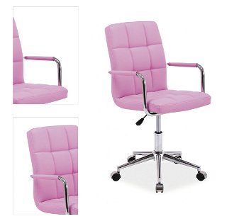 Kancelárska stolička Q-022 - ružová 4