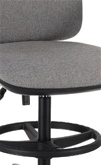 Kancelárska stolička s podrúčkami a podnožkou Sean 3D RB - sivá (Medley 05) / čierna 5