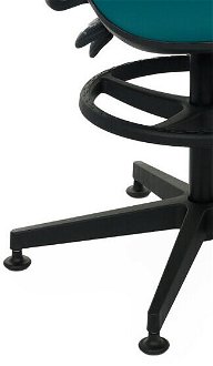 Kancelárska stolička s podrúčkami a podnožkou Sean 3D RB - tmavozelená / čierna 8