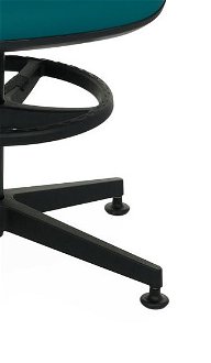 Kancelárska stolička s podrúčkami a podnožkou Sean 3D RB - tmavozelená / čierna 9