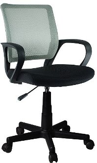 Kancelárska stolička s podrúčkami Adra - sivá / čierna 2