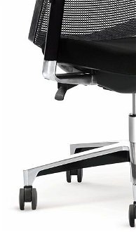 Kancelárska stolička s podrúčkami Ambasador - čierna / sivá 8