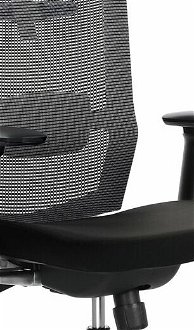 Kancelárska stolička s podrúčkami Ambasador - čierna / sivá 5