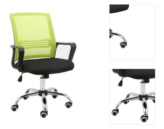 Kancelárska stolička s podrúčkami Apolo - zelená / čierna 3