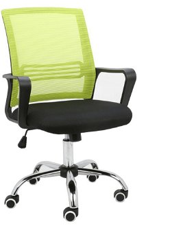 Kancelárska stolička s podrúčkami Apolo - zelená / čierna 2