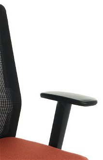 Kancelárska stolička s podrúčkami Cupra BS - tehlová / čierna / chróm 7