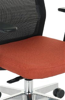 Kancelárska stolička s podrúčkami Cupra BS - tehlová / čierna / chróm 5