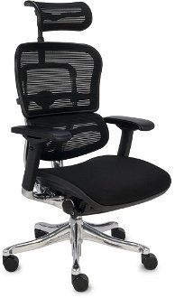 Kancelárska stolička s podrúčkami Efuso BT - čierna / chróm 2