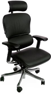 Kancelárska stolička s podrúčkami Efuso LE - čierna / chróm 2