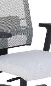 Kancelárska stolička s podrúčkami Elonix - svetlosivá / čierna 5