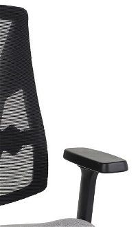 Kancelárska stolička s podrúčkami Forbes 3S Plus - sivá / čierna / chróm 7