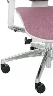 Kancelárska stolička s podrúčkami Iko Color W - staroružová / čierna / biela / chróm 8