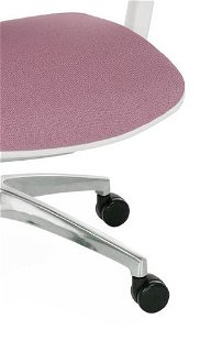 Kancelárska stolička s podrúčkami Iko Color W - staroružová / čierna / biela / chróm 9