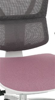 Kancelárska stolička s podrúčkami Iko Color W - staroružová / čierna / biela / chróm 5