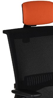 Kancelárska stolička s podrúčkami Libon BS HD - oranžová / čierna 6