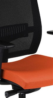 Kancelárska stolička s podrúčkami Libon BS HD - oranžová / čierna 5