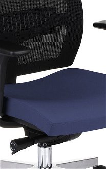 Kancelárska stolička s podrúčkami Libon BS - tmavomodrá / čierna / chróm 5