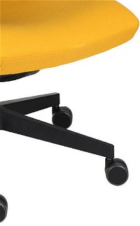 Kancelárska stolička s podrúčkami Libon BS - žltá / čierna 9