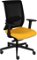 Kancelárska stolička s podrúčkami Libon BS - žltá / čierna