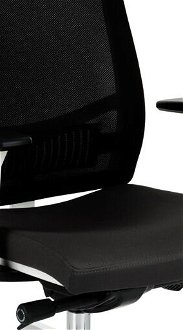 Kancelárska stolička s podrúčkami Libon WS HD - čierna / biela / chróm 5