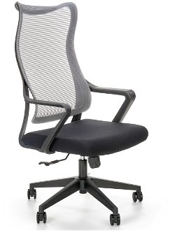 Kancelárska stolička s podrúčkami Loreto - sivá / čierna
