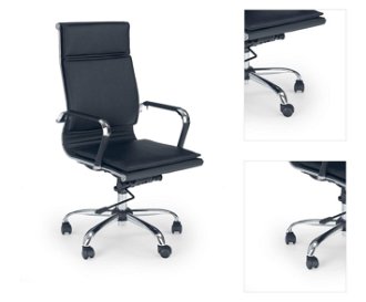 Kancelárska stolička s podrúčkami Mantus - čierna 3