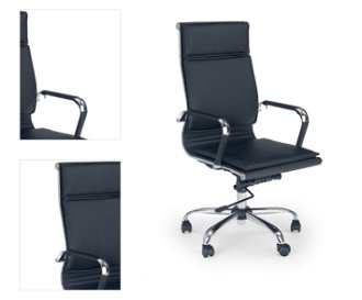 Kancelárska stolička s podrúčkami Mantus - čierna 4