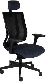 Kancelárska stolička s podrúčkami Mixerot BS HD - čierna