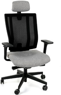 Kancelárska stolička s podrúčkami Mixerot BS HD - sivá / čierna
