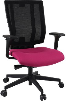 Kancelárska stolička s podrúčkami Mixerot BS - tmavoružová / čierna
