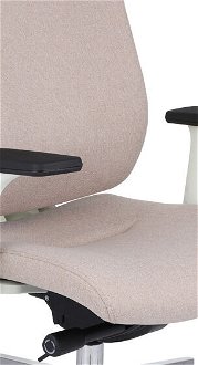 Kancelárska stolička s podrúčkami Mixerot WT HD - béžová / biela / chróm 5