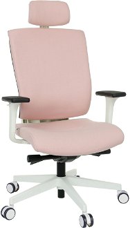 Kancelárska stolička s podrúčkami Mixerot WT HD - ružová / biela 2