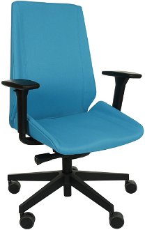 Kancelárska stolička s podrúčkami Munos B - tyrkysová / čierna