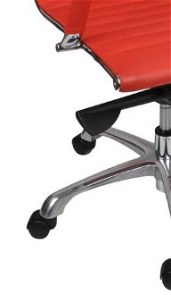 Kancelárska stolička s podrúčkami Naxo - červená / chróm 8