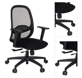Kancelárska stolička s podrúčkami Nedim BS - čierna 3