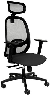 Kancelárska stolička s podrúčkami Nedim BS HD - čierna