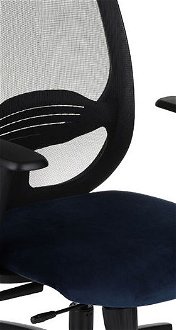 Kancelárska stolička s podrúčkami Nedim BS HD - tmavomodrá / čierna 5