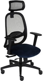 Kancelárska stolička s podrúčkami Nedim BS HD - tmavomodrá / čierna 2