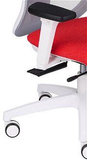 Kancelárska stolička s podrúčkami Nedim WS HD - červená / sivá / biela 8