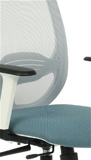 Kancelárska stolička s podrúčkami Nedim WS HD - modrá / sivá / biela 5