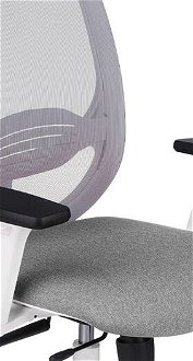 Kancelárska stolička s podrúčkami Nedim WS HD - sivá (Medley 05) / sivá / biela 5