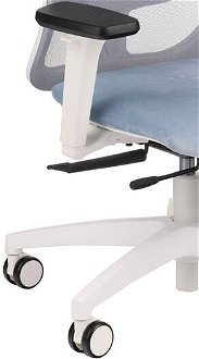 Kancelárska stolička s podrúčkami Nedim WS HD - svetlomodrá / sivá / biela 8