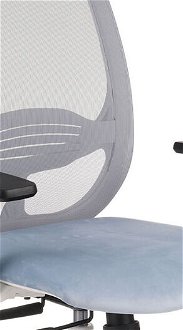 Kancelárska stolička s podrúčkami Nedim WS HD - svetlomodrá / sivá / biela 5