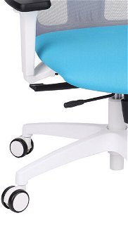 Kancelárska stolička s podrúčkami Nedim WS HD - tyrkysová / sivá / biela 8