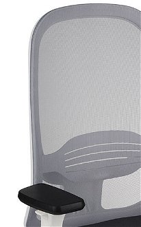 Kancelárska stolička s podrúčkami Nedim WS - tmavosivá / sivá / biela 6
