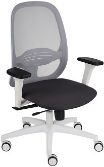 Kancelárska stolička s podrúčkami Nedim WS - tmavosivá / sivá / biela 2