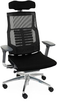 Kancelárska stolička s podrúčkami Primus BT - čierna / chróm