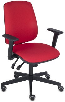 Kancelárska stolička s podrúčkami Sean 3D - červená / čierna 2